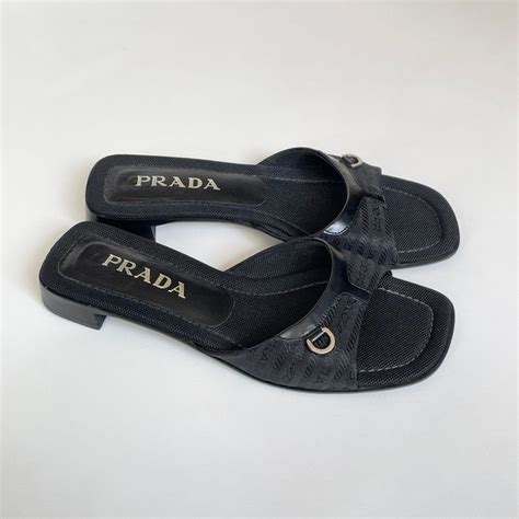 prada grosgrain sandals|Prada Grosgrain Trim Slides .